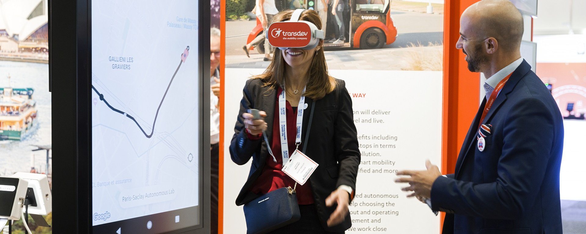 Transdev booth UITP 2019 Stockholm Stand salon animation casque réalité virtuelle mobilité