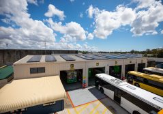 250 solar panels at Transdev’s Capalaba Depot, Brisbane