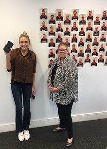 Erin Molan retrieves her phone with help from Sydney Light Rail team.