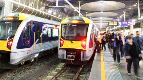 Transdev Auckland rail platform passangers
