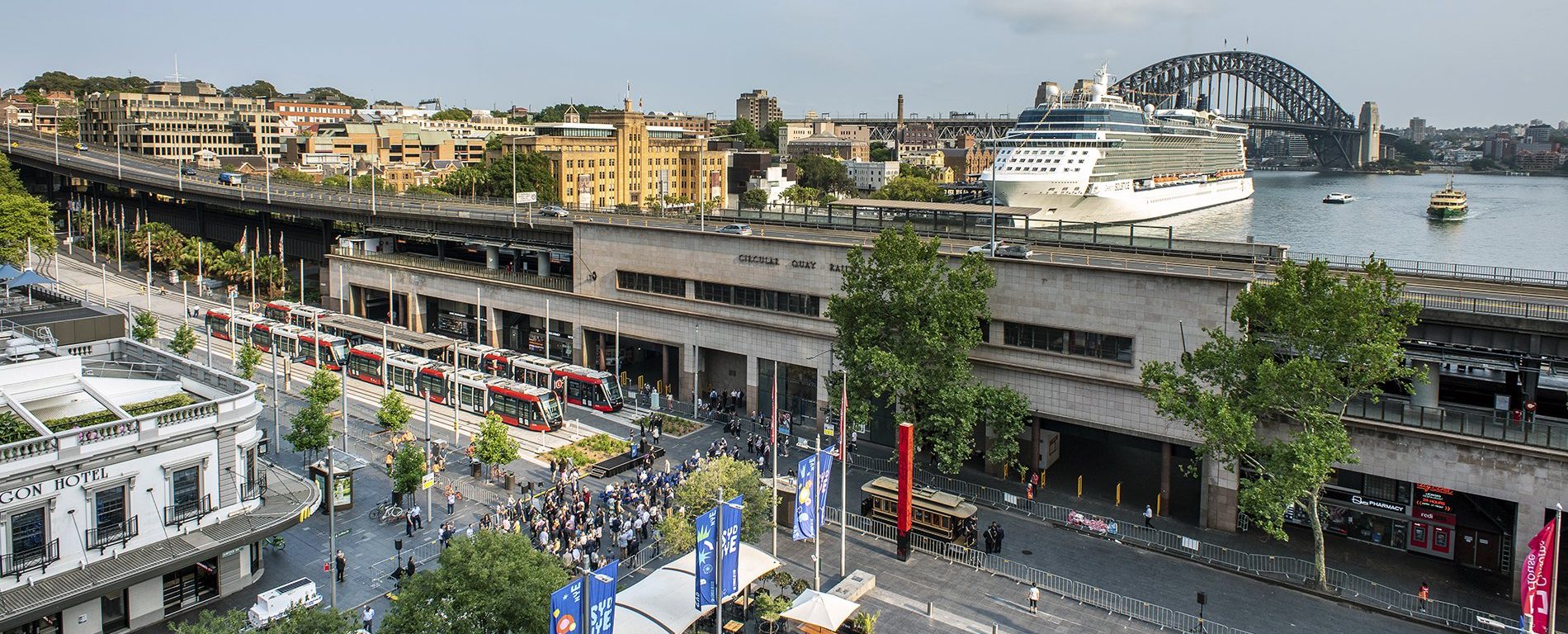 Aerial view of new Light Rail