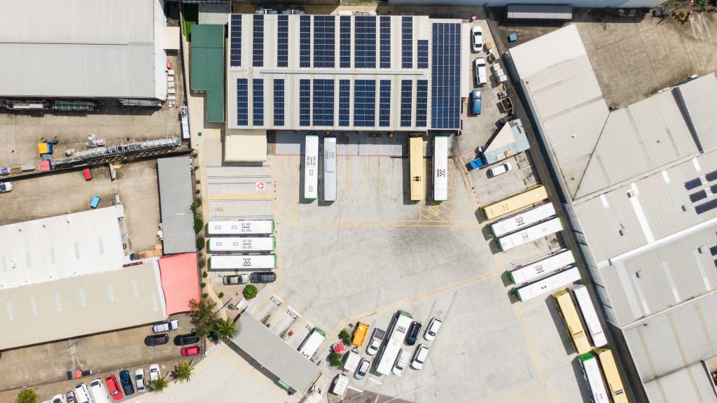 Transdev solar system at Capalaba Depot