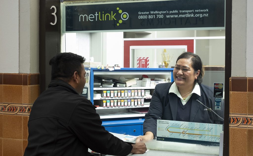 Image of Rosie, Wellington rail ticket sales agent.
