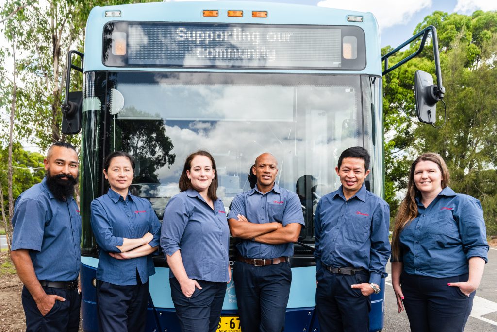 group image of Sydney bus drivers